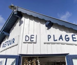 Enseigne boutique Retour de plage