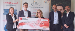 1 an Prêt à impact Domofrance - Remise de chèque(é)