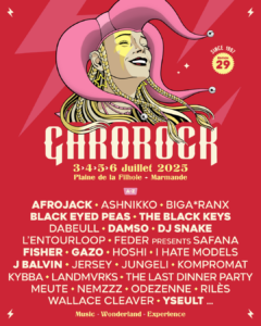 Flyer programmation Garorock 2025